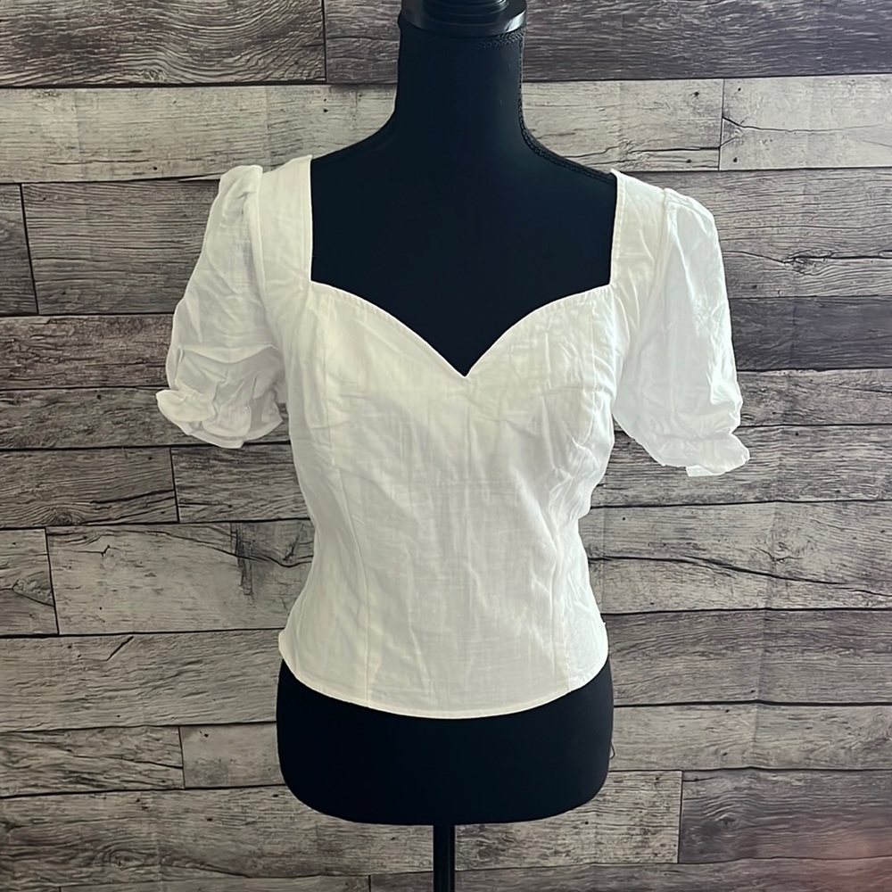 Adorable White Crop Top